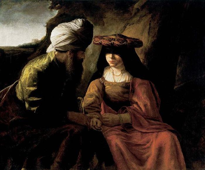 Rembrandt Peale Judah and Tamar oil painting image
